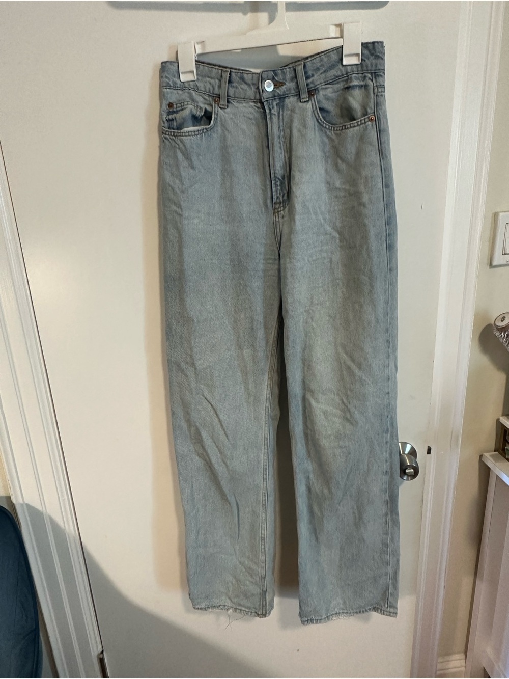 H&M Light Blue Wide-Leg Jeans